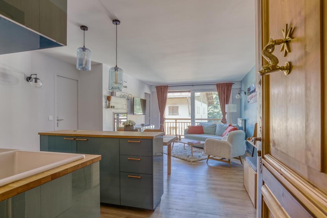 Rare ! Appartement Renove Dans Le Village Pieton De Megeve Megève Exterior foto