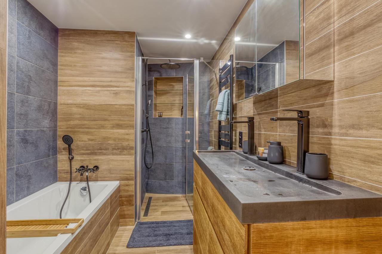 Rare ! Appartement Renove Dans Le Village Pieton De Megeve Megève Exterior foto